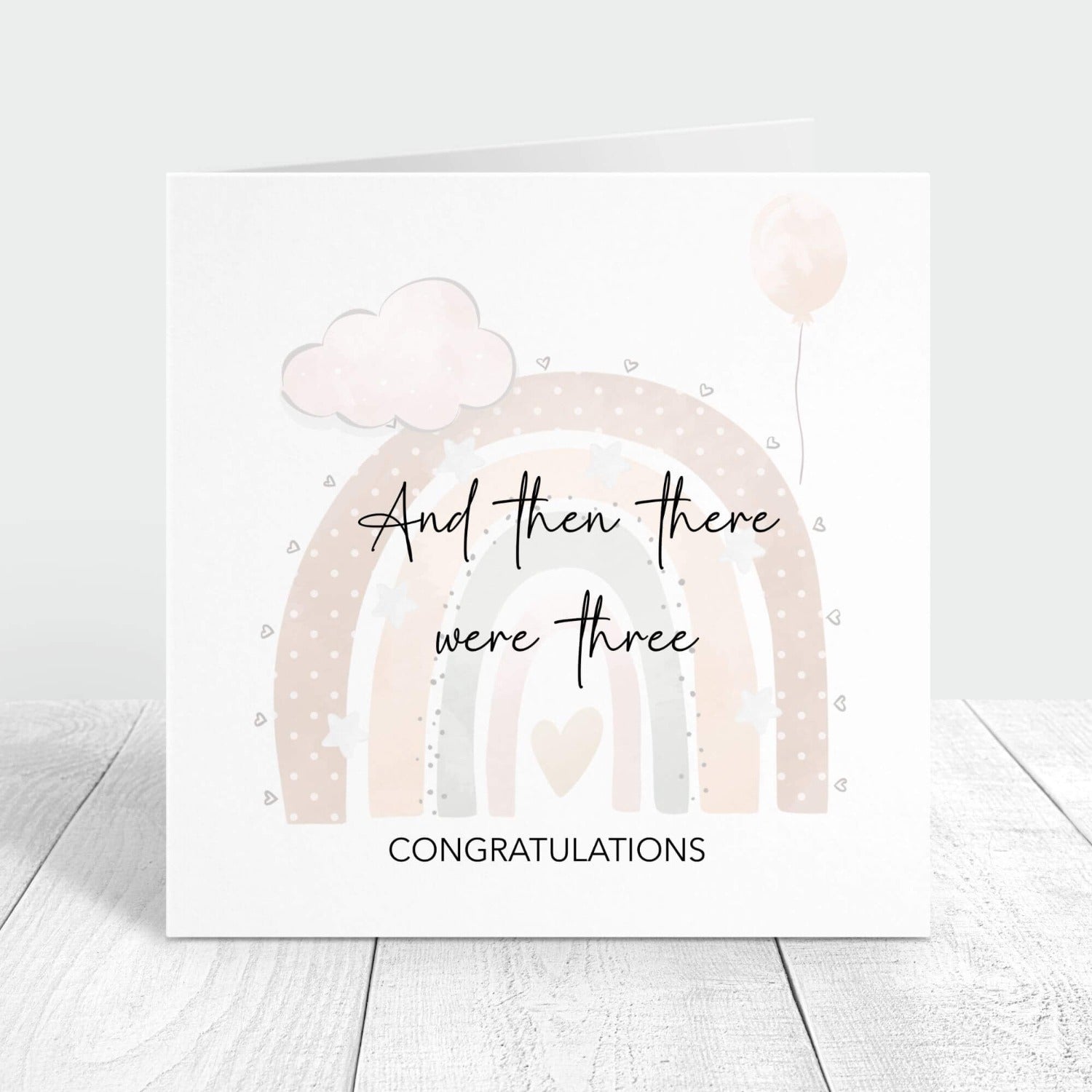 and then there were three congratulations on your pregnancy card