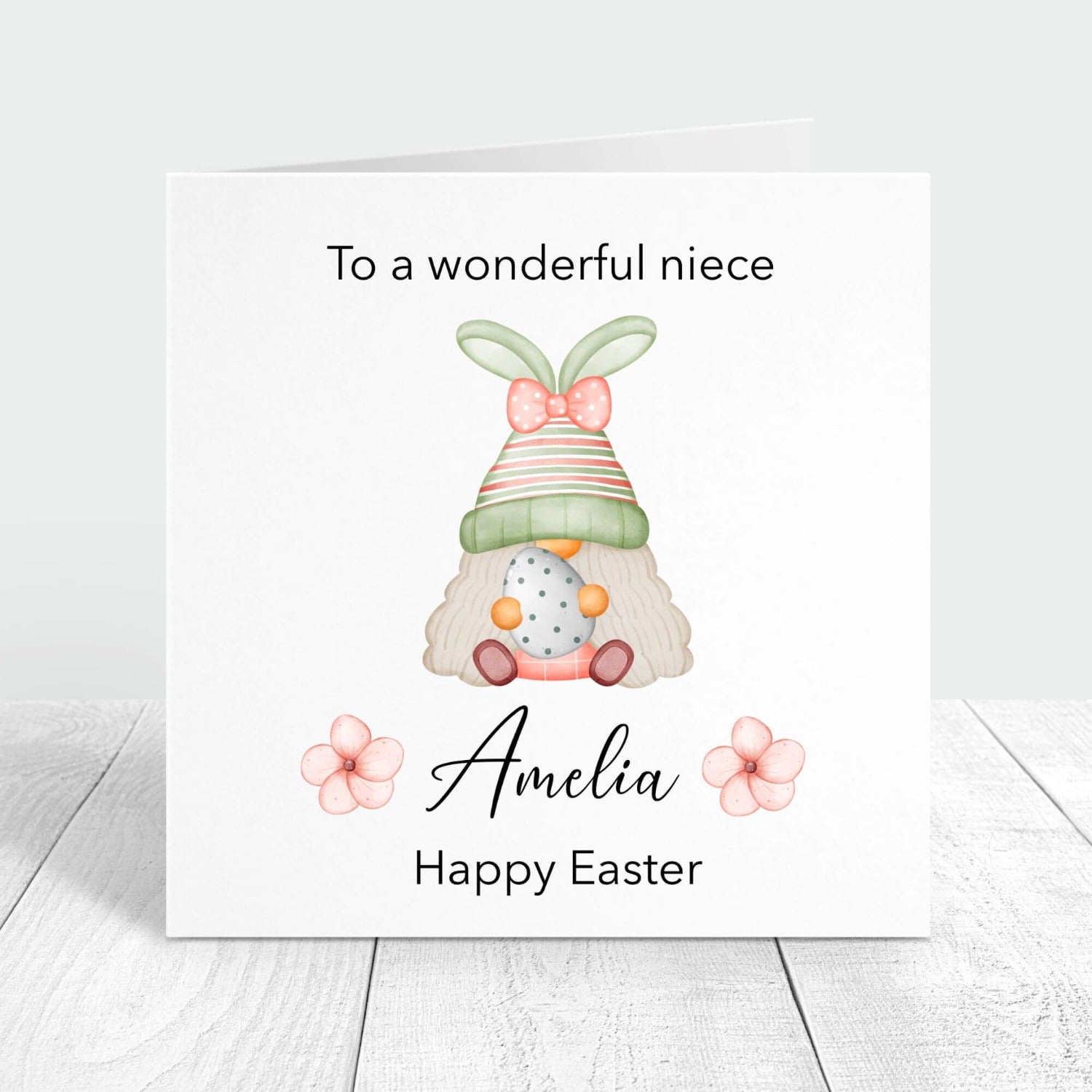 easter greetings to a wonderful niece personalised card