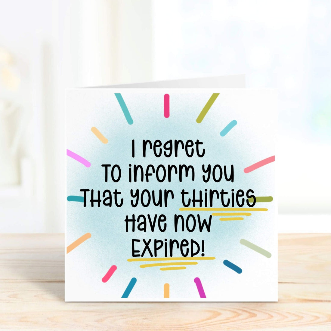 happy 40th birthday personalised card