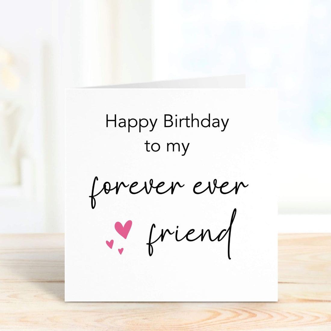forever ever friend birthday card