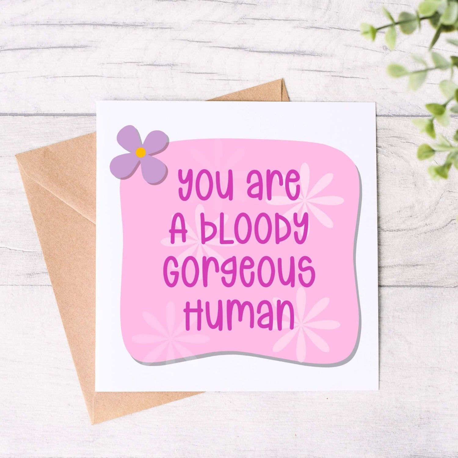 personalised positivity card