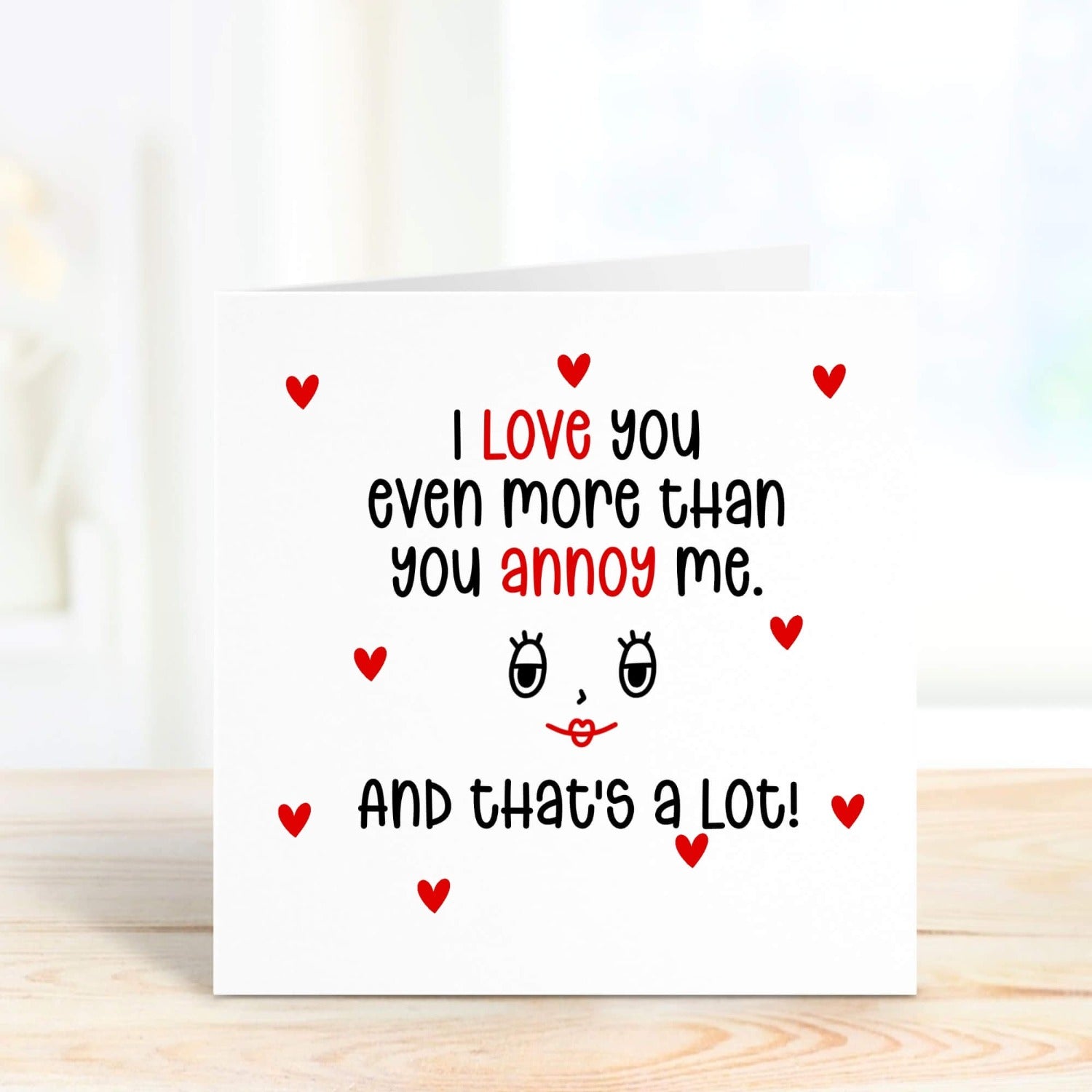 personalised funny valentine's day card