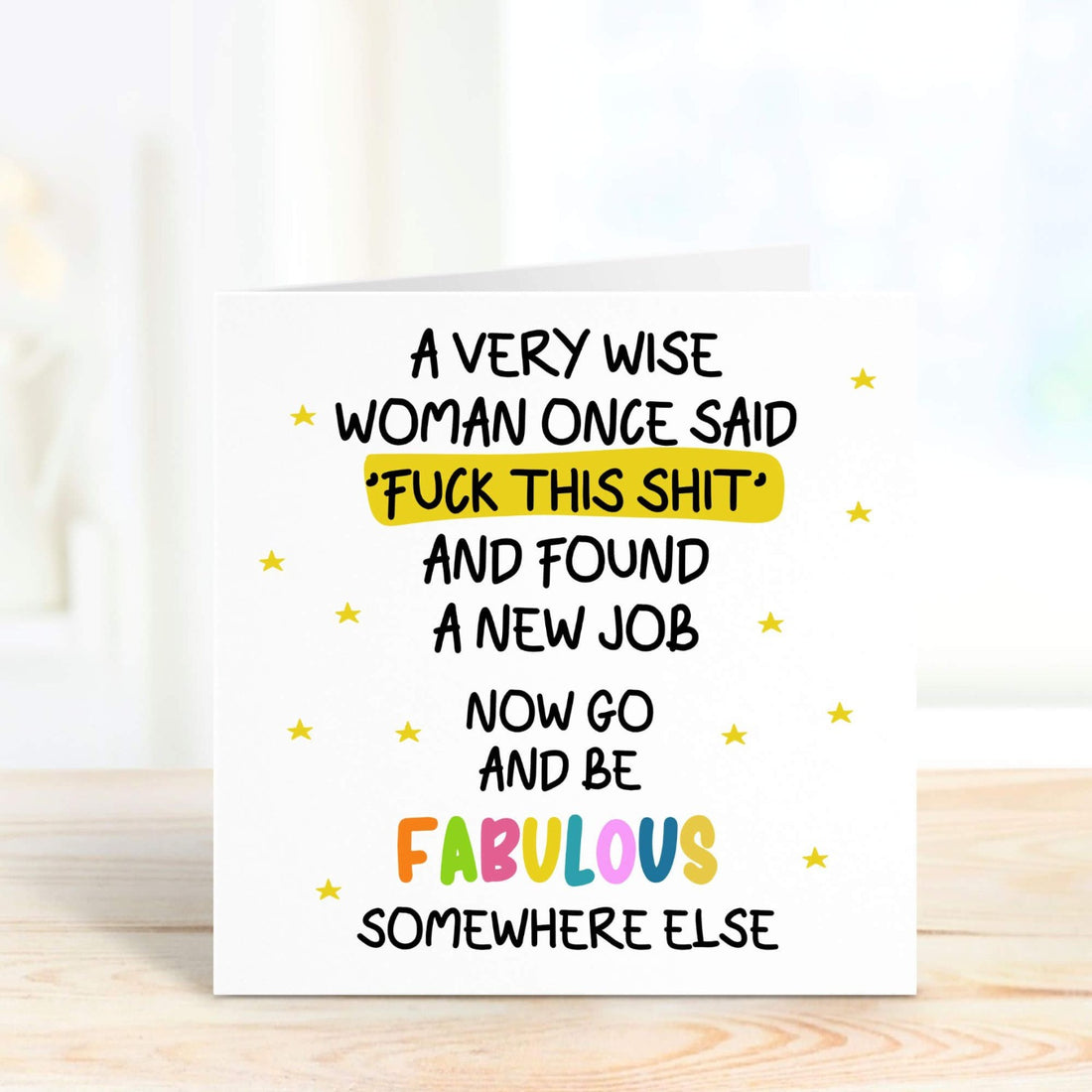 personalised new job greeting card