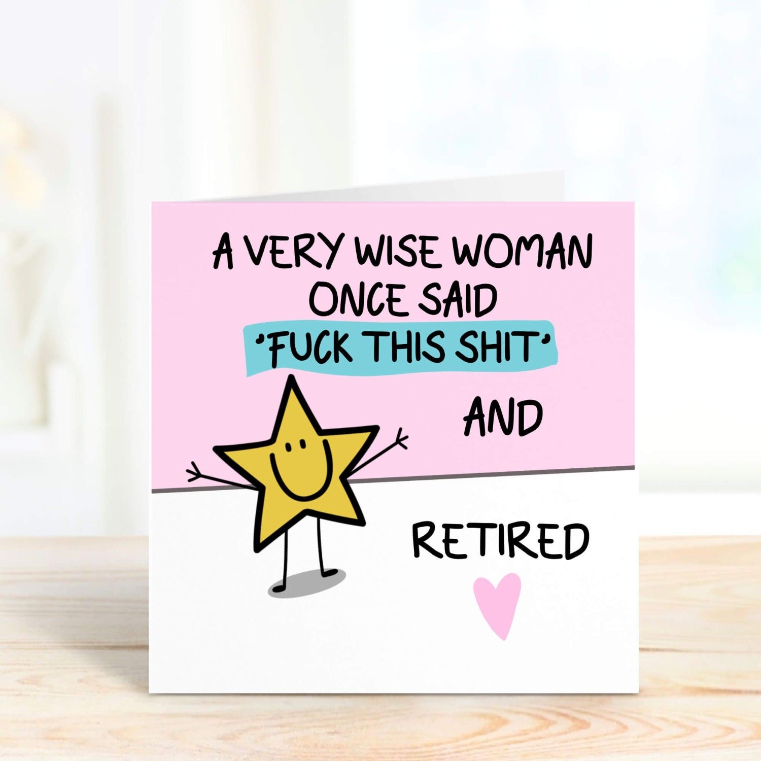 happy retirement card fuck this shit