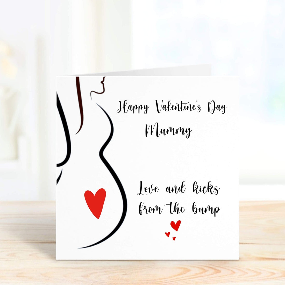 Mummy to be personalised valentine's day card