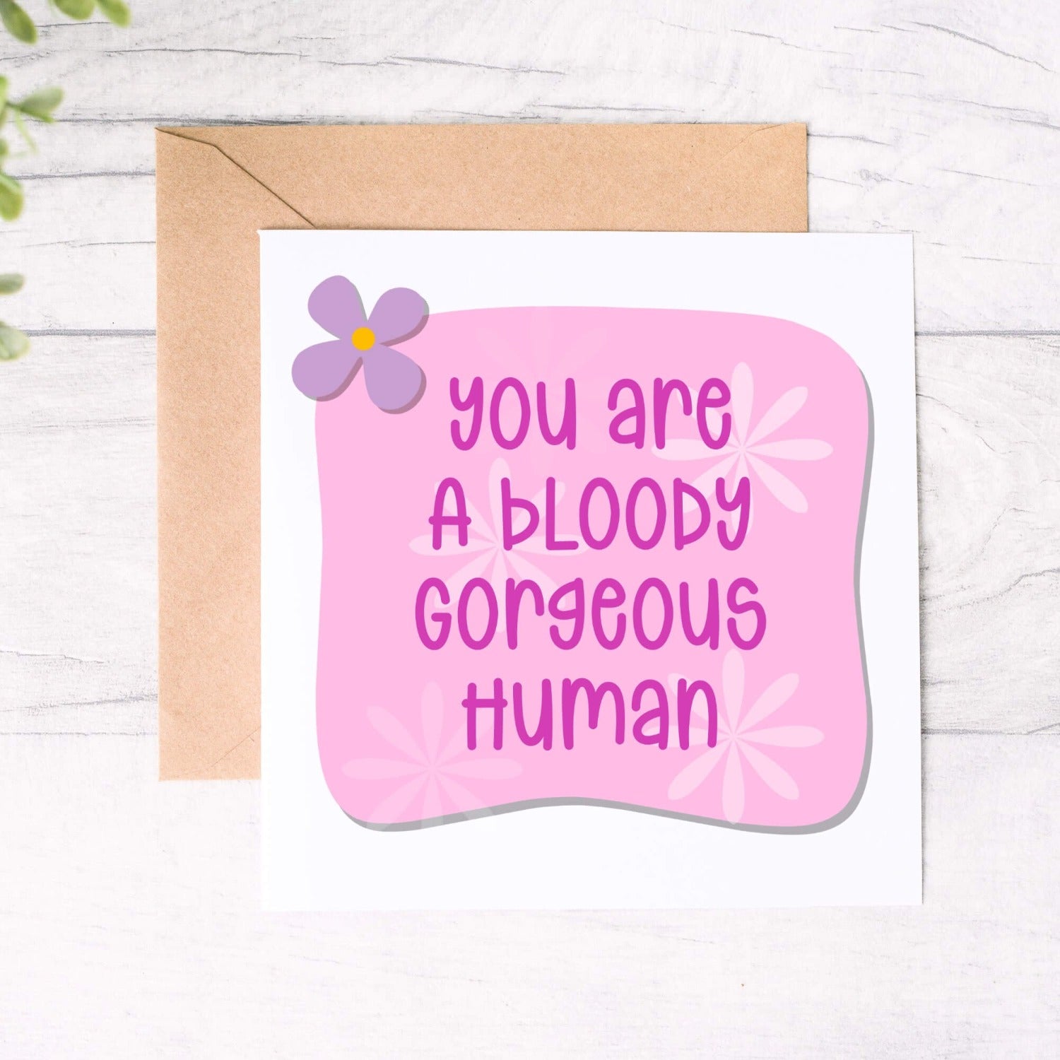 thinking of you personalised card