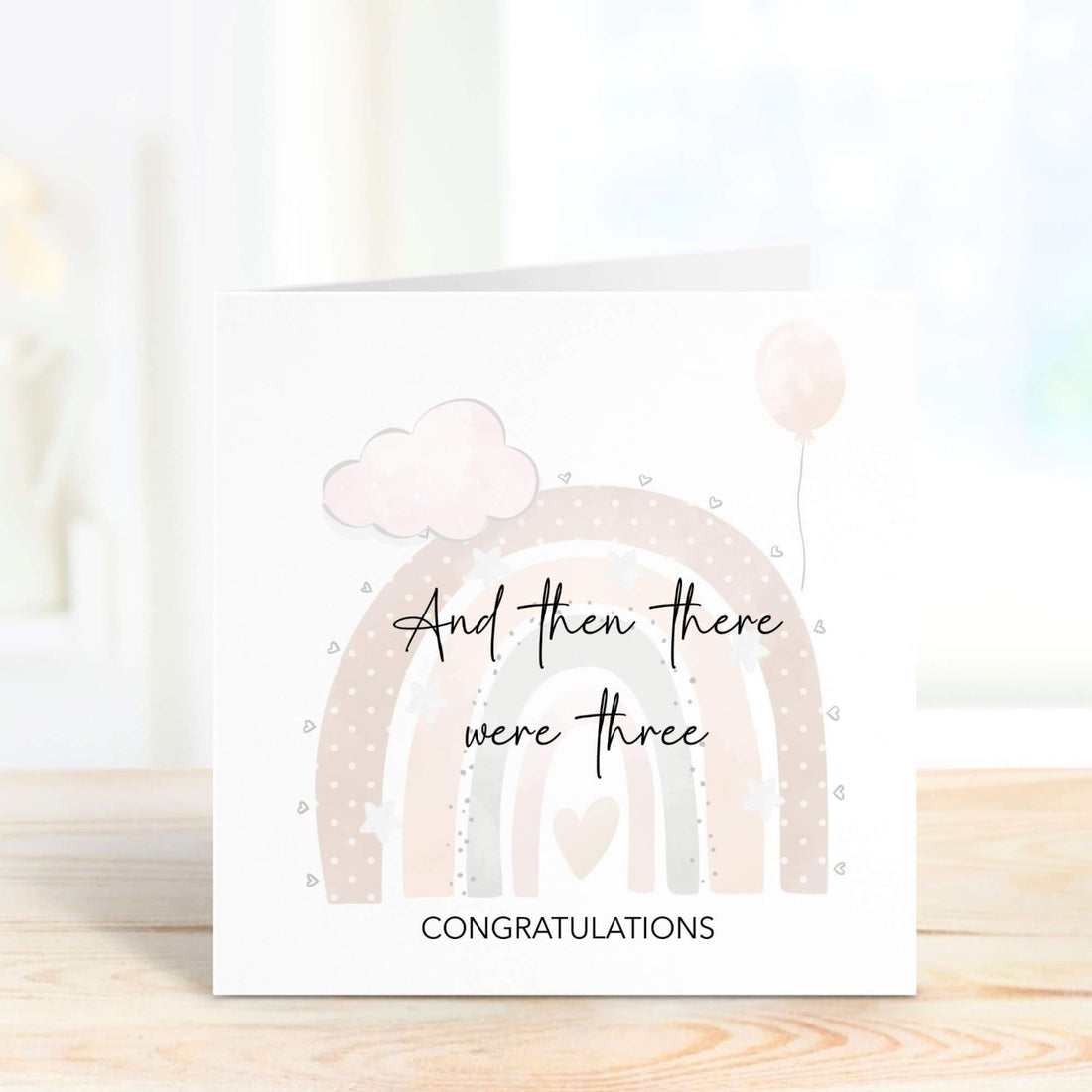 and then there were three congratulations on your pregnancy card