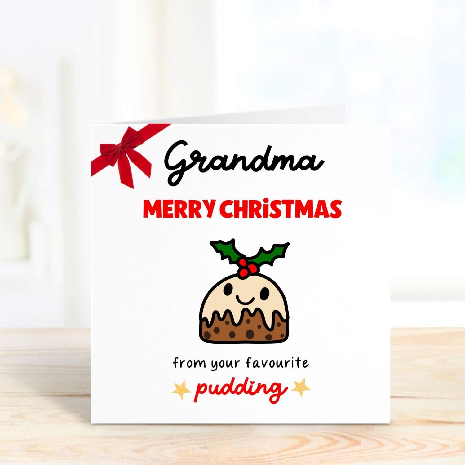 Grandma Merry Christmas from your favourite pudding