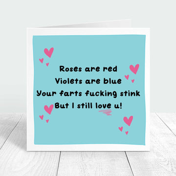 Roses Are Red funny valentine's day card