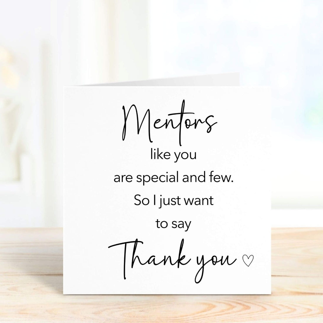 mentors like you are special and few personalised card