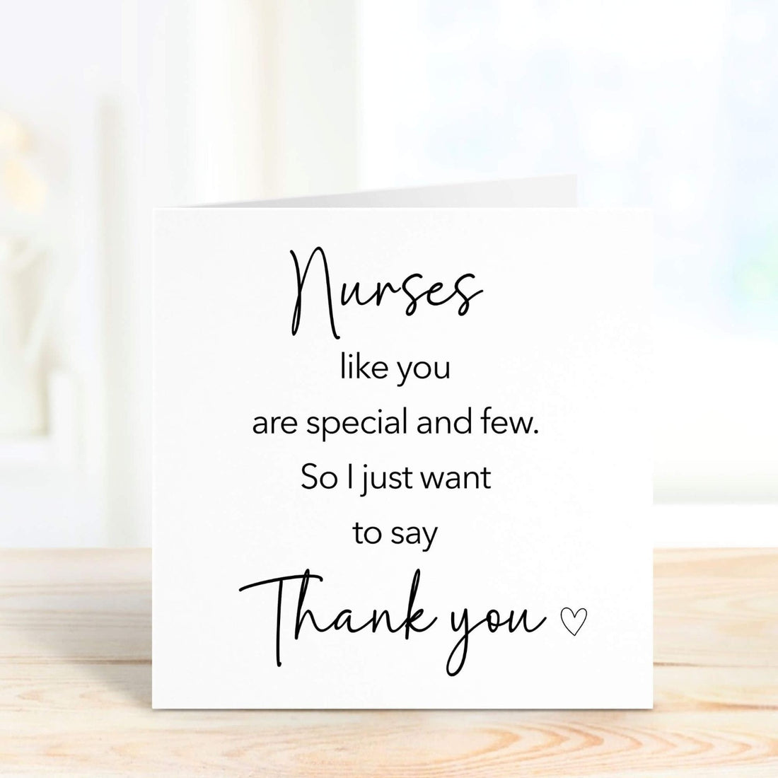 nurses like you are special and few personalised card