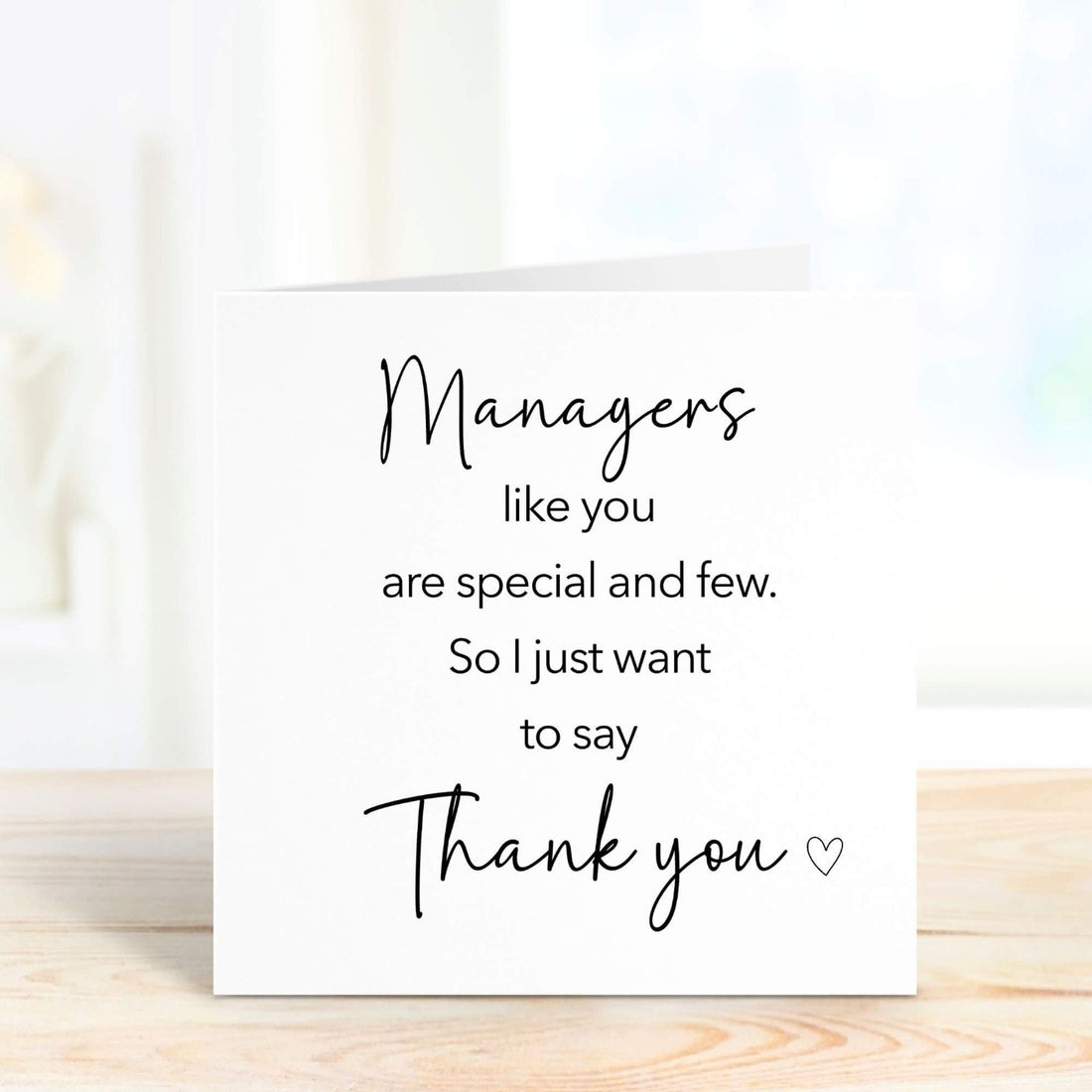managers like you are special and few personalised card