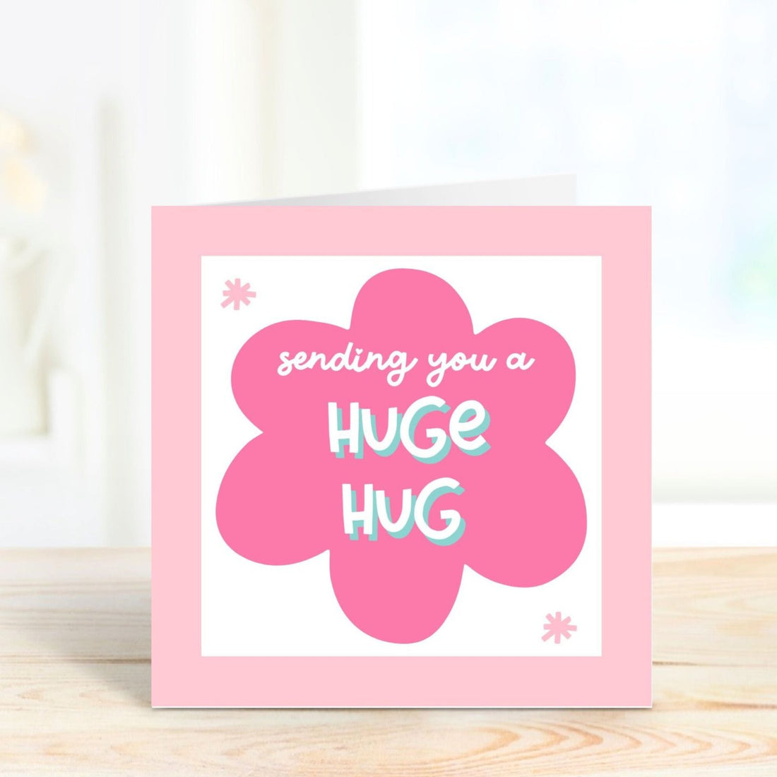 sending you a huge hug greeting card