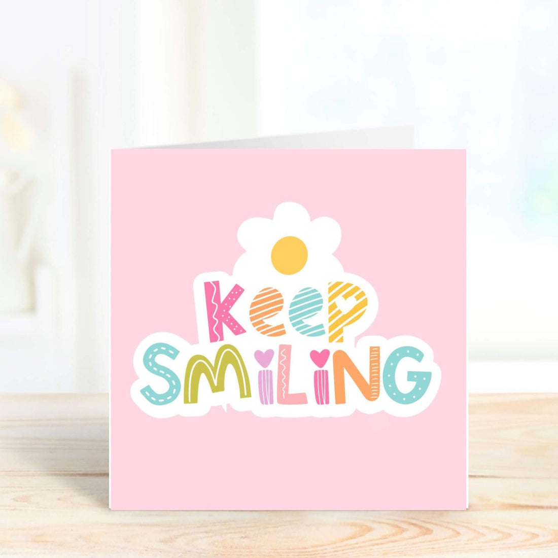 keep smiling personalised card