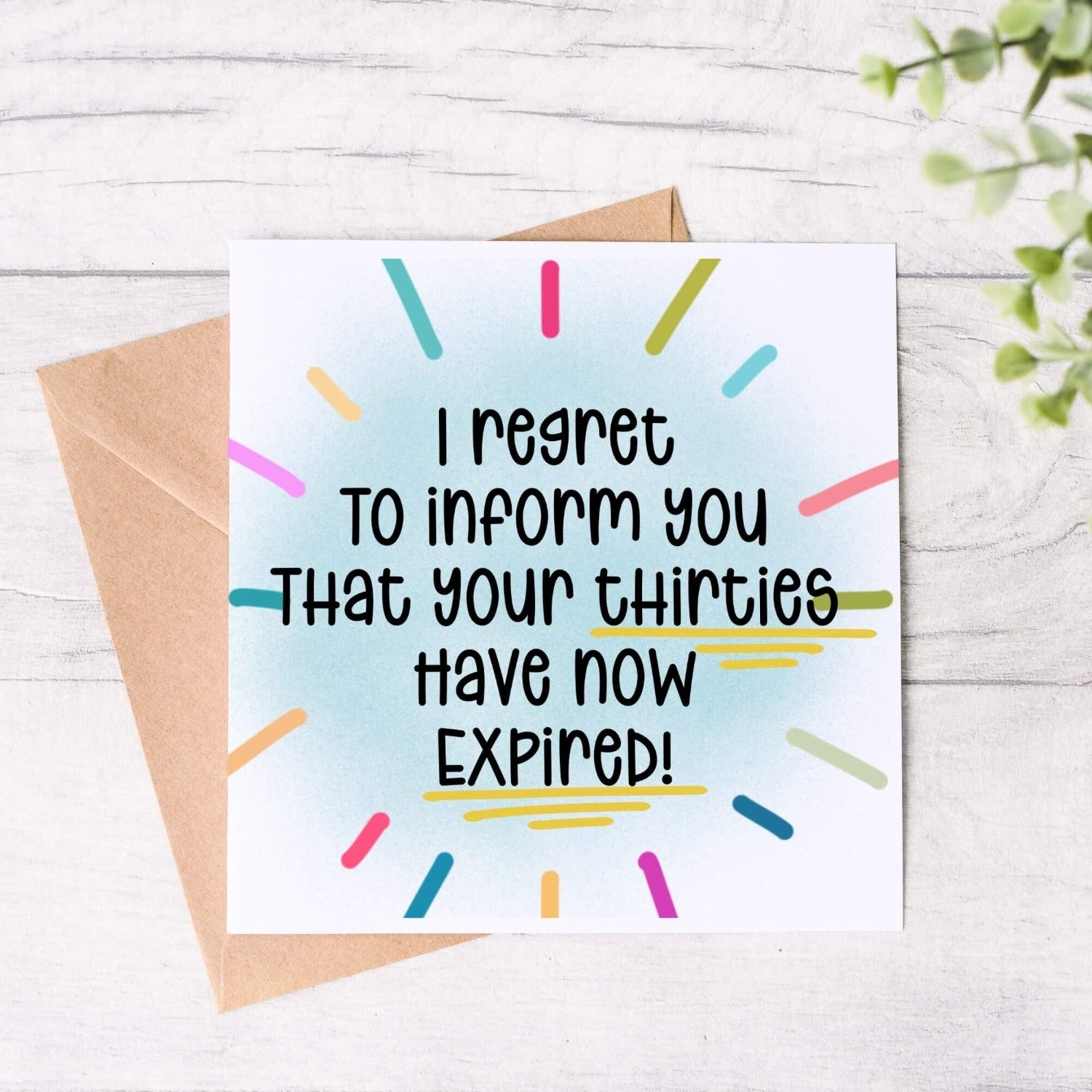 i regret to inform you that your thirties have now expired