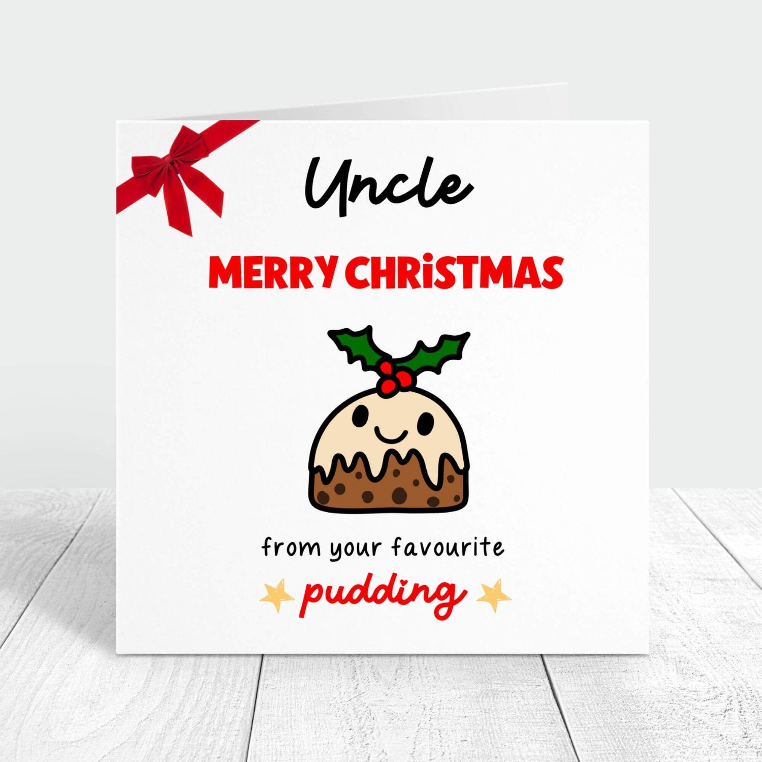 Merry Christmas card for uncle