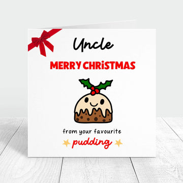Merry Christmas card for uncle