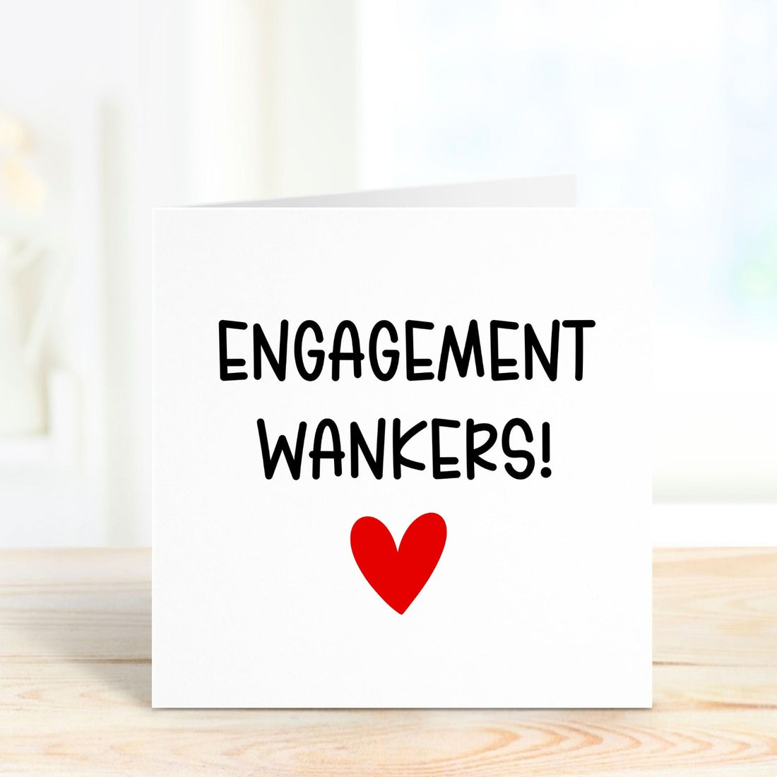 engagement wankers funny congratulations card