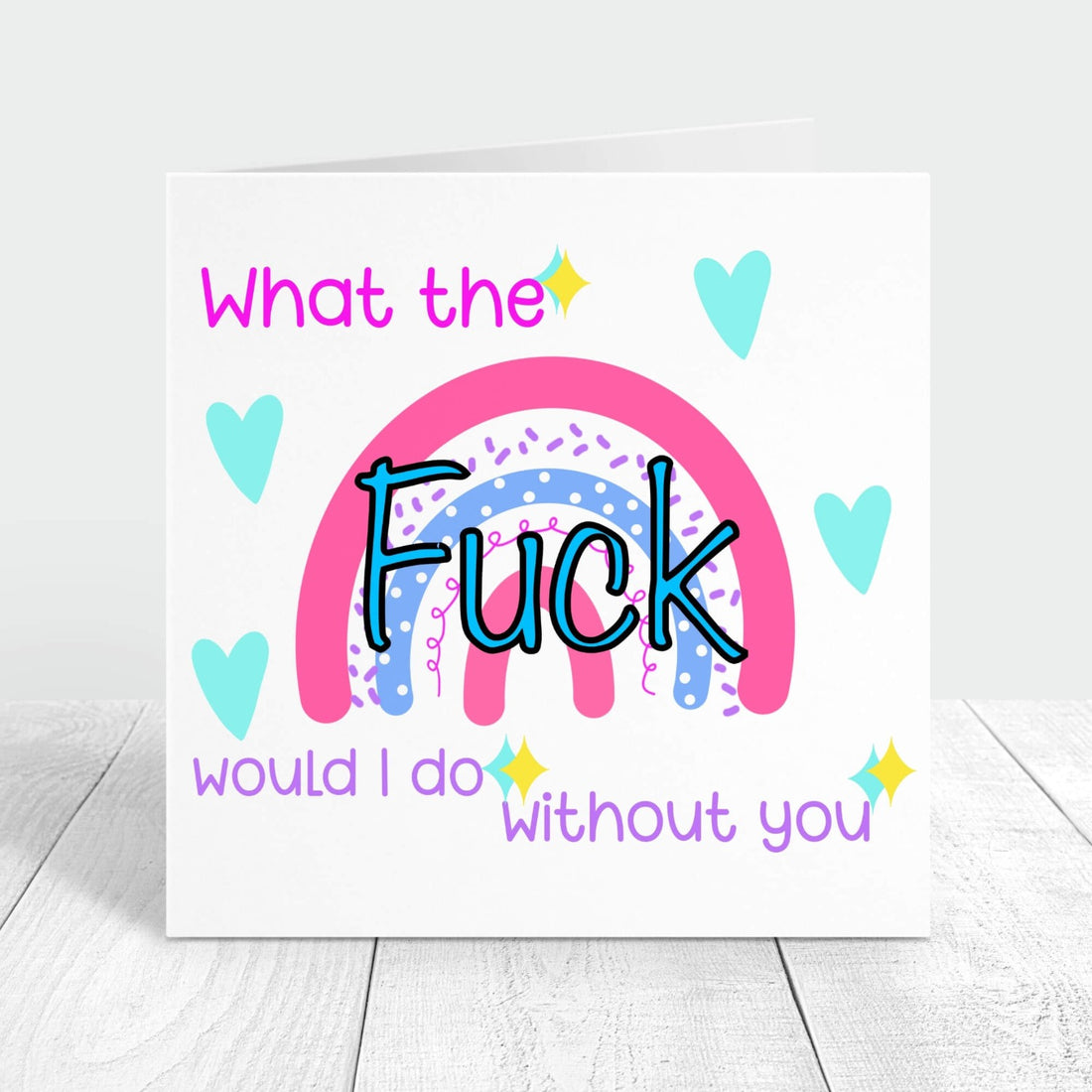 thank you personalised and with a funny and rude message