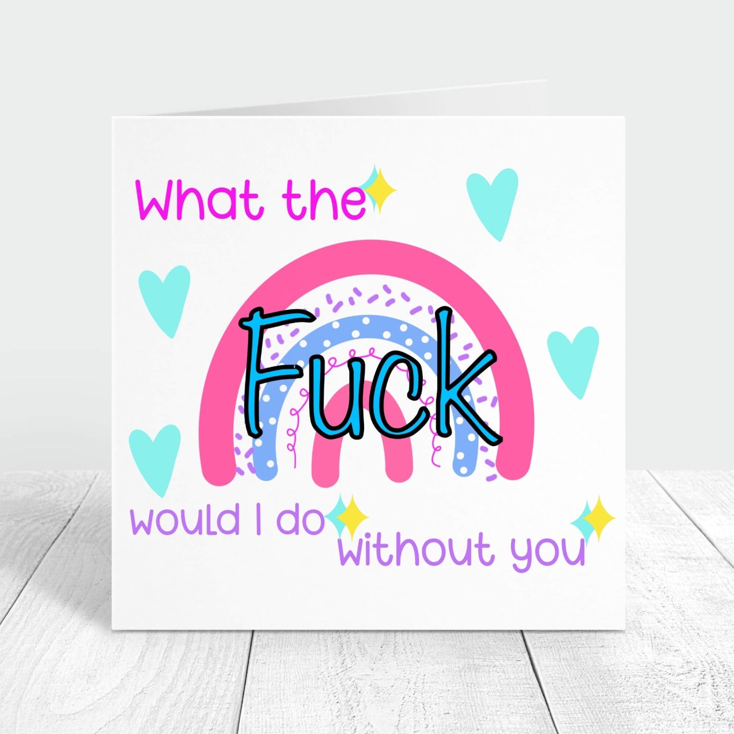 thank you personalised and with a funny and rude message