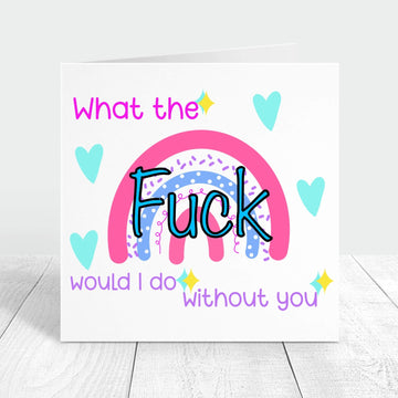 thank you personalised and with a funny and rude message