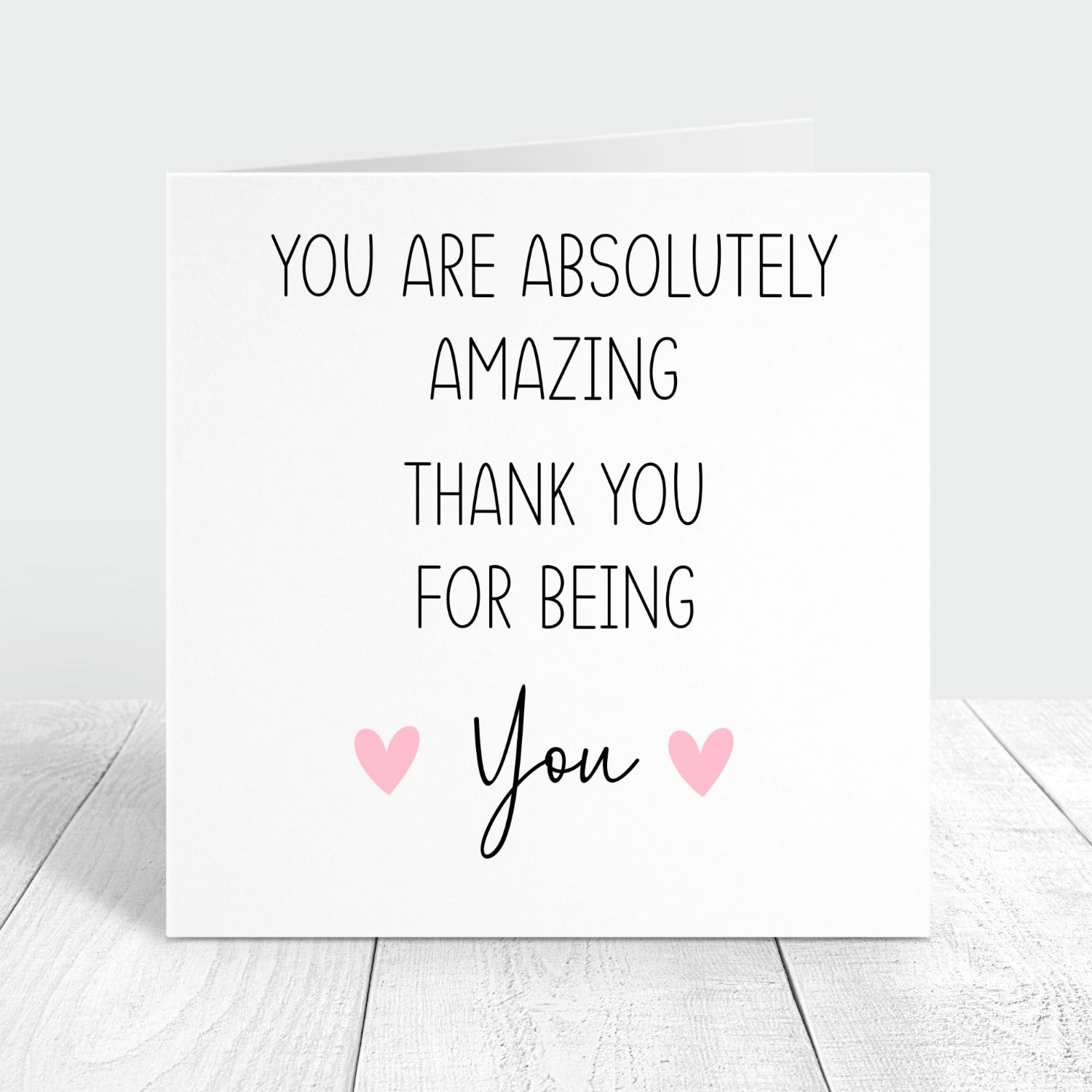 thank you for being you personalised card